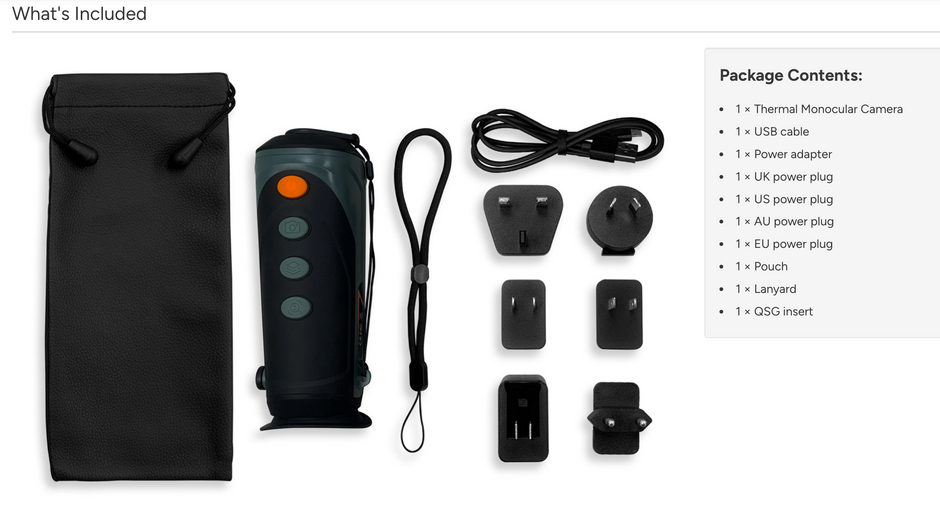 Portable Thermal Monocular Camera