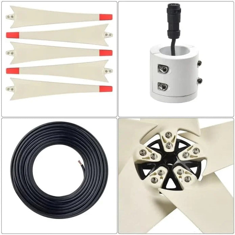 HKNGAUWE Goldwe System Generator W/Solar Panel & Wind Turbine